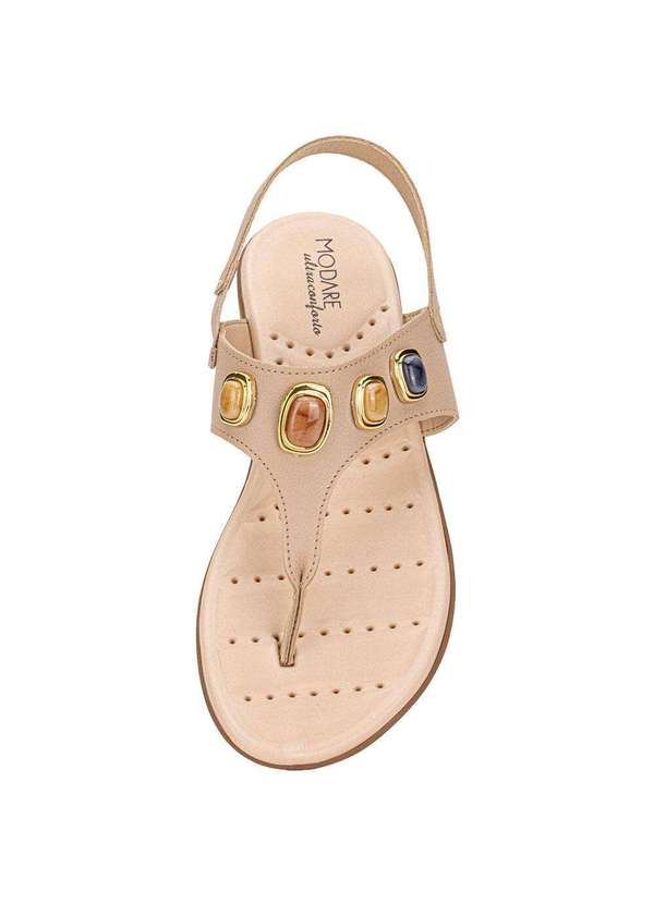 Modare - Sandália Feminina Flat Modare 7053173 - Bege 5