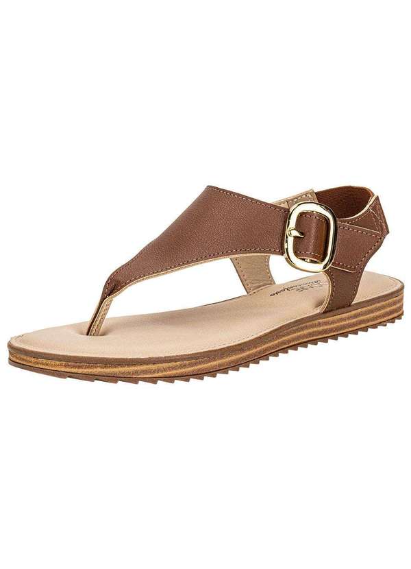 Modare - Sandália Feminina Flat Modare 7141141 - Camel