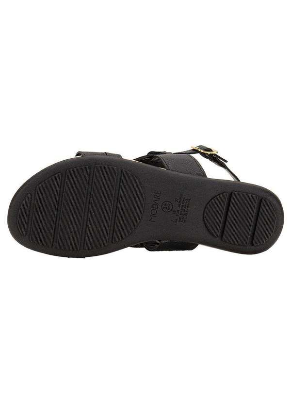 Modare - Sandália Feminina Flat Modare 7163132 - Preto 4