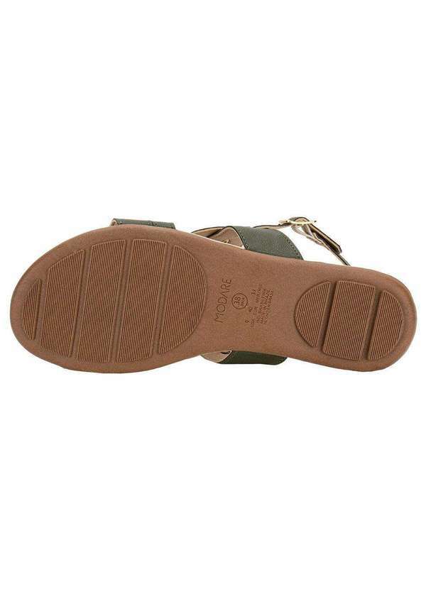 Modare - Sandália Feminina Flat Modare 7163132 - Oliva 4