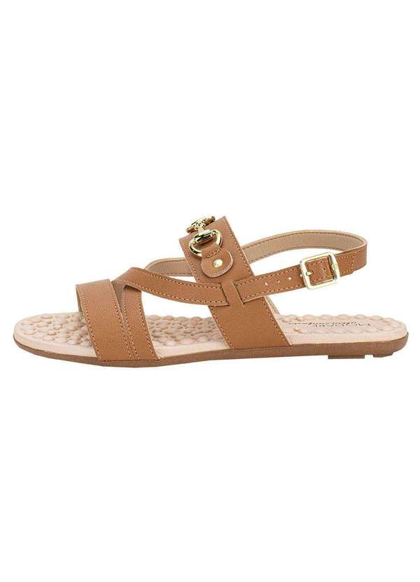 Modare - Sandália Feminina Flat Modare 7163132 - Camel 2