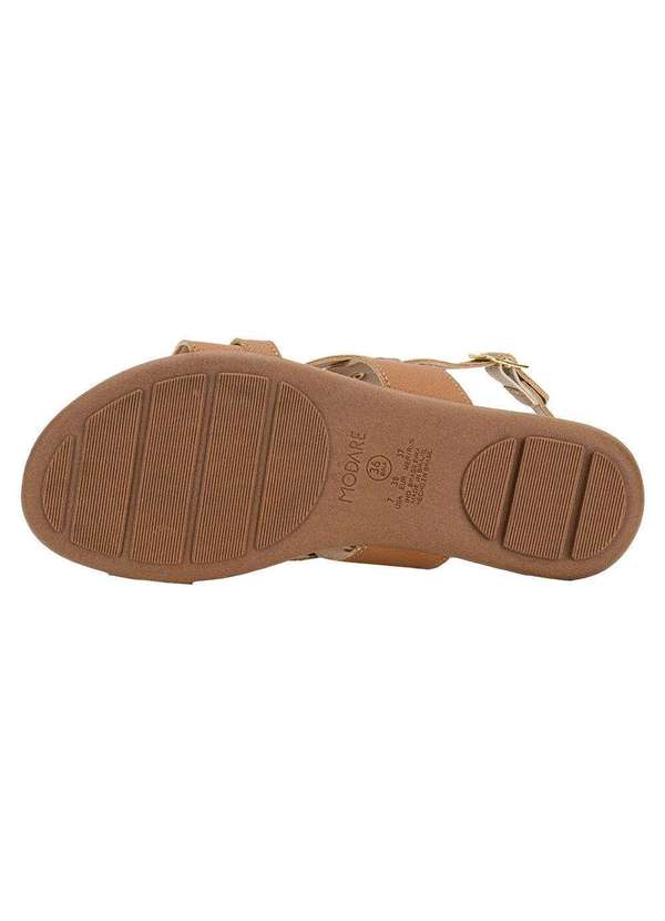 Modare - Sandália Feminina Flat Modare 7163132 - Camel 4