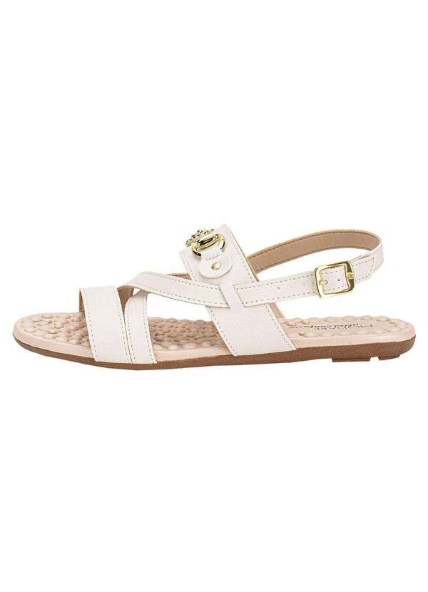 Modare - Sandália Feminina Flat Modare 7163132 - Marfim 2