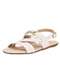 Modare - Sandália Feminina Flat Modare 7163132 - Camel - variação: - Marfim