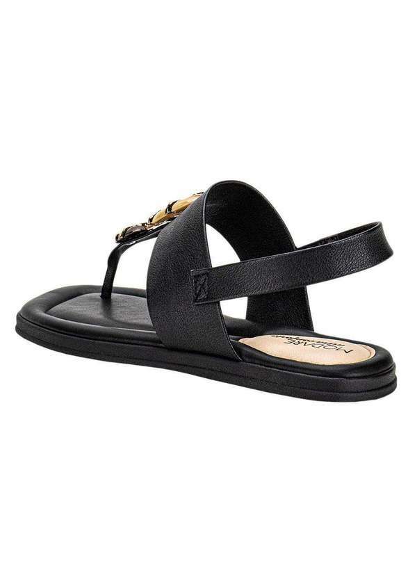 Modare - Sandália Feminina Flat Modare 7212103 - Preto 3