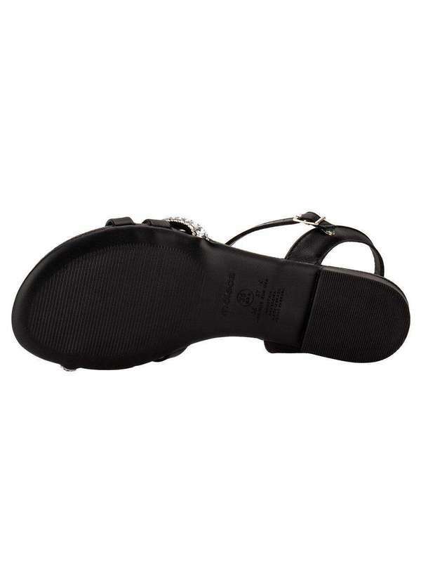 Moleca - Sandália Feminina Flat Moleca 5429456 - Preto 4