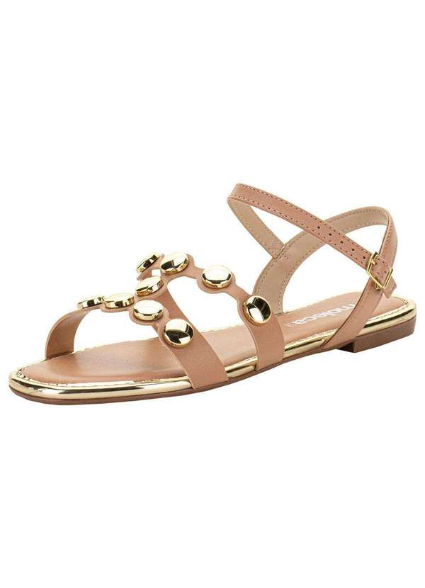 Moleca - Sandália Feminina Flat Moleca 5435550 - Salmão