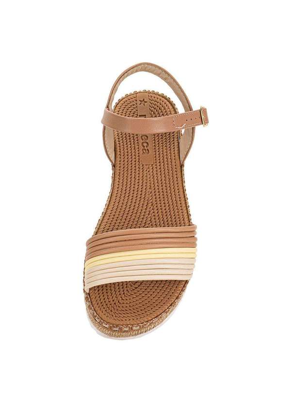 Moleca - Sandália Feminina Flat Moleca 5447523 Camel 5