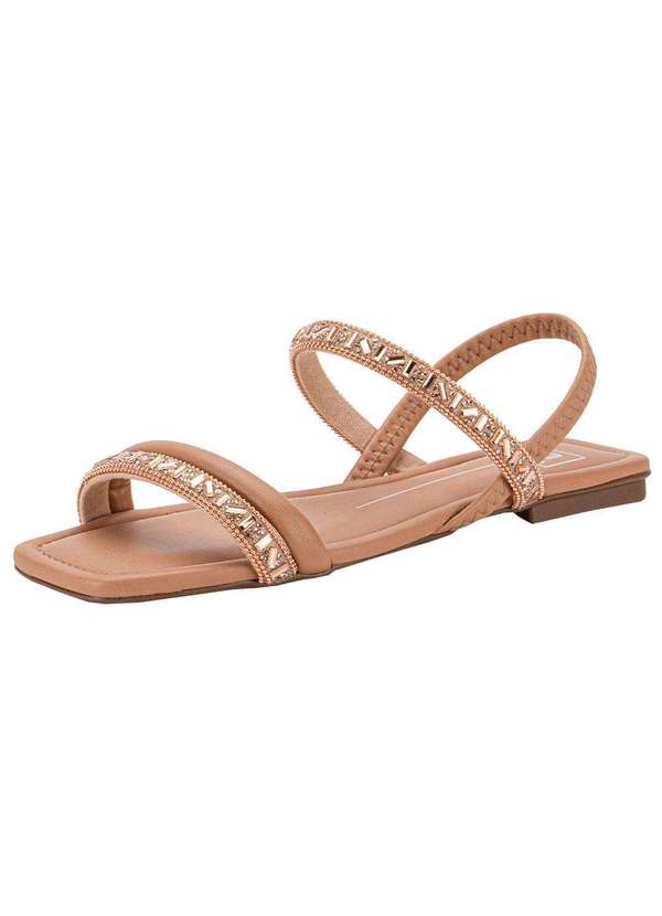 Moleca - Sandália Feminina Flat Moleca 5462111 - Salmão