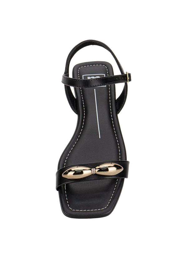 Moleca - Sandália Feminina Flat Moleca 5462143 - Preto 5
