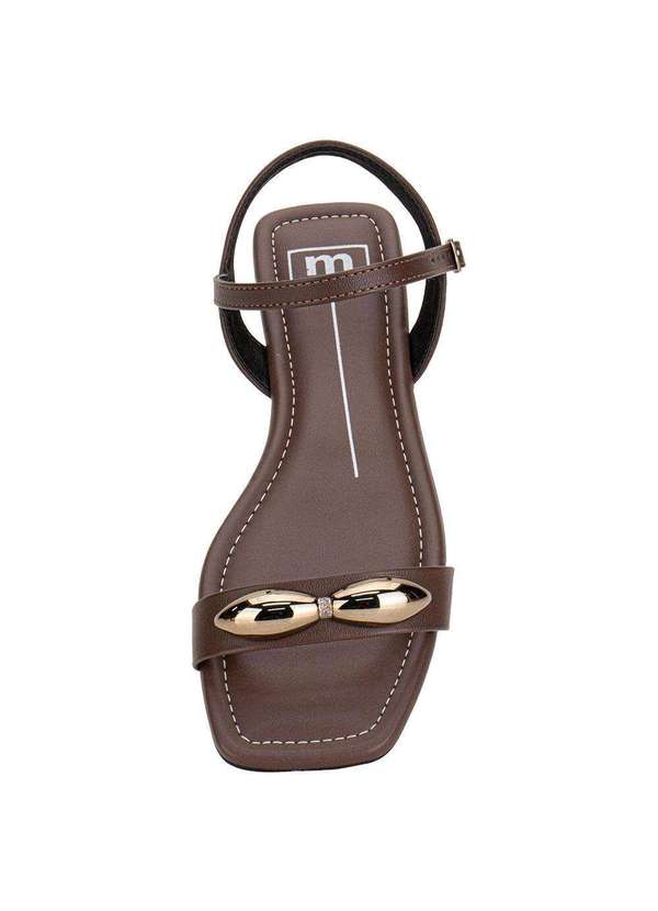 Moleca - Sandália Feminina Flat Moleca 5462143 - Chocolate 5