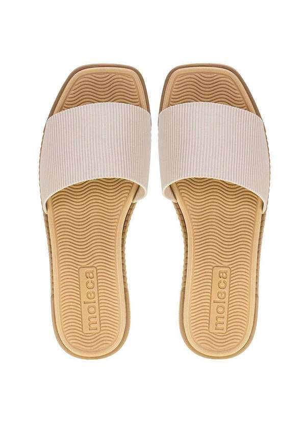 Moleca - Sandália Feminina Flat Moleca - 5494100 - Marfim 5