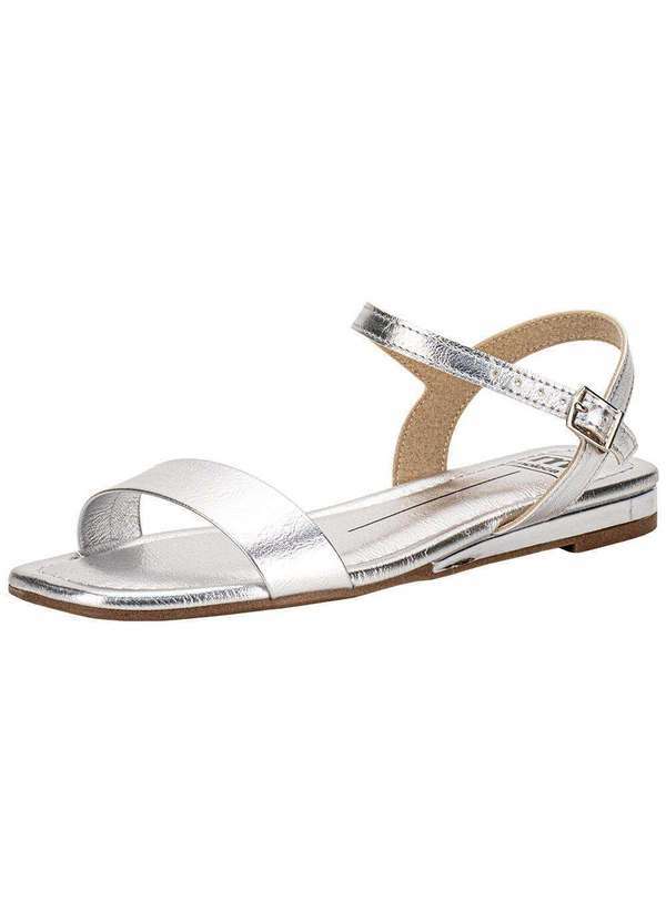 Moleca - Sandália Feminina Flat Moleca 5559101 Prata 1