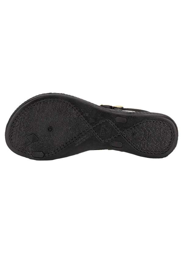 Terra & Agua - Sandália Feminina Flat Terra & Água 260113 Preto 4