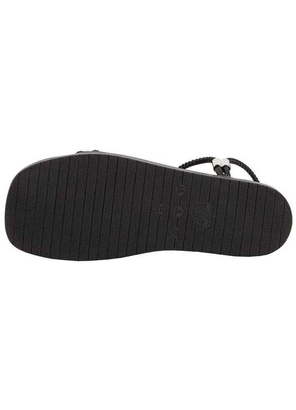 Via Marte - Sandália Feminina Flat Via Marte 109027 Preto 4