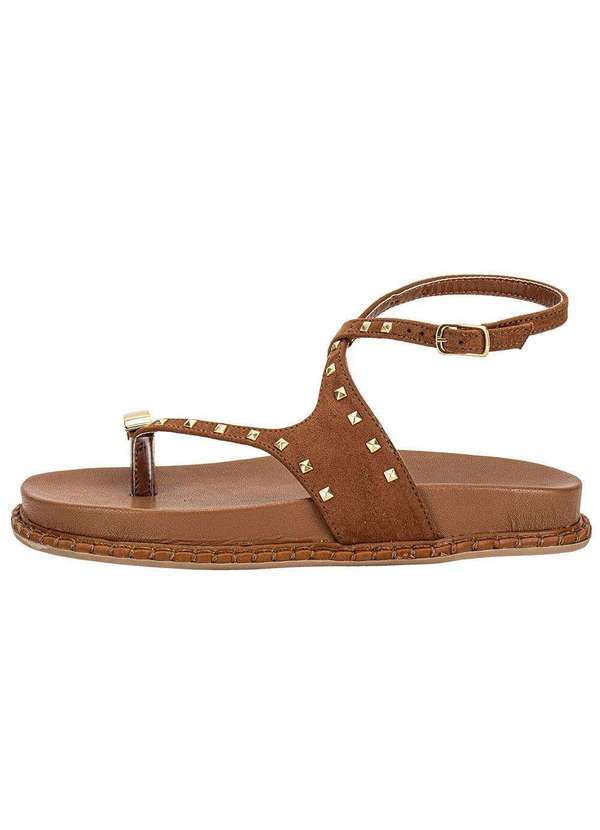 Via Marte - Sandália Feminina Flat Via Marte 315003 Caramelo 2