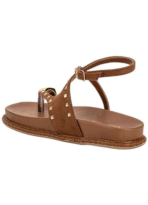 Via Marte - Sandália Feminina Flat Via Marte 315003 Caramelo 3