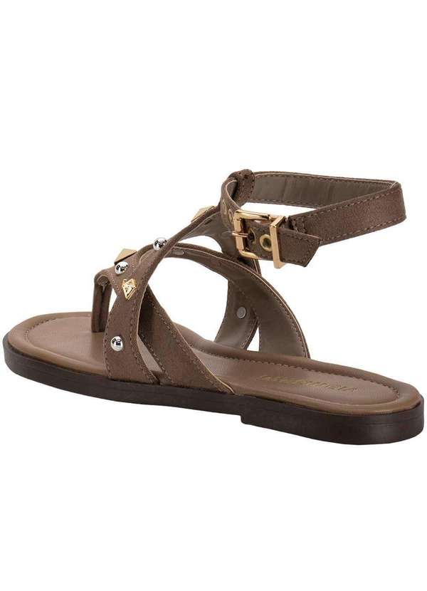 Via Marte - Sandália Feminina Flat Via Marte 329004 Taupe 3