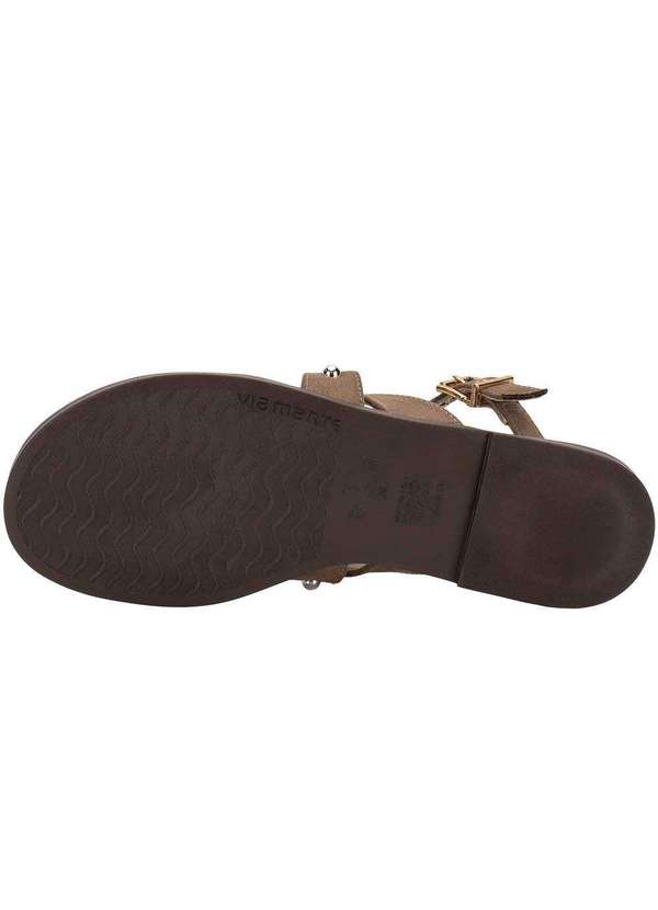 Via Marte - Sandália Feminina Flat Via Marte 329004 Taupe 4