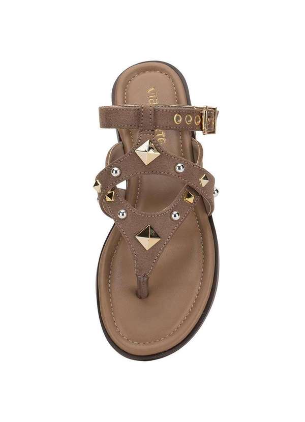 Via Marte - Sandália Feminina Flat Via Marte 329004 Taupe 5