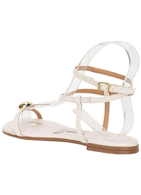 Vizzano - Sandália Feminina Flat Vizzano 62351711 - Marfim 3