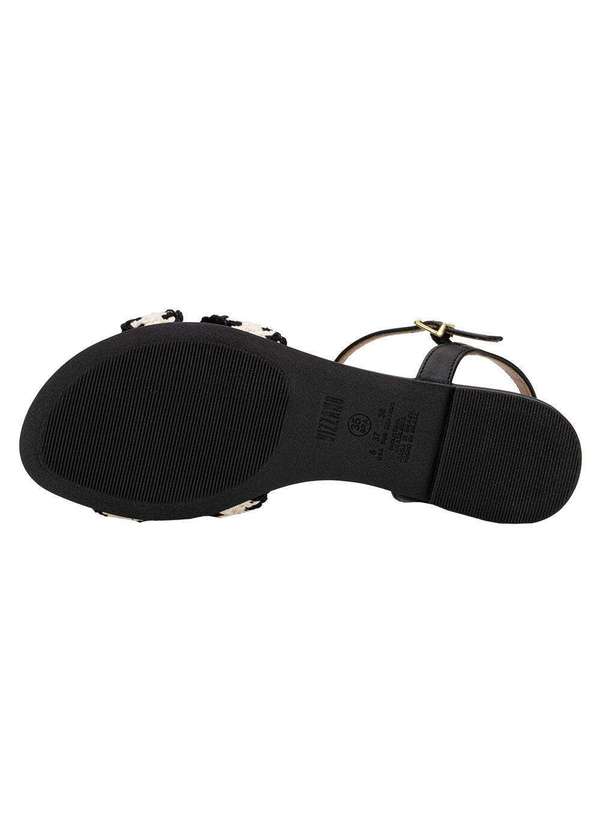 Vizzano - Sandália Feminina Flat Vizzano 62351718 - Preto 4