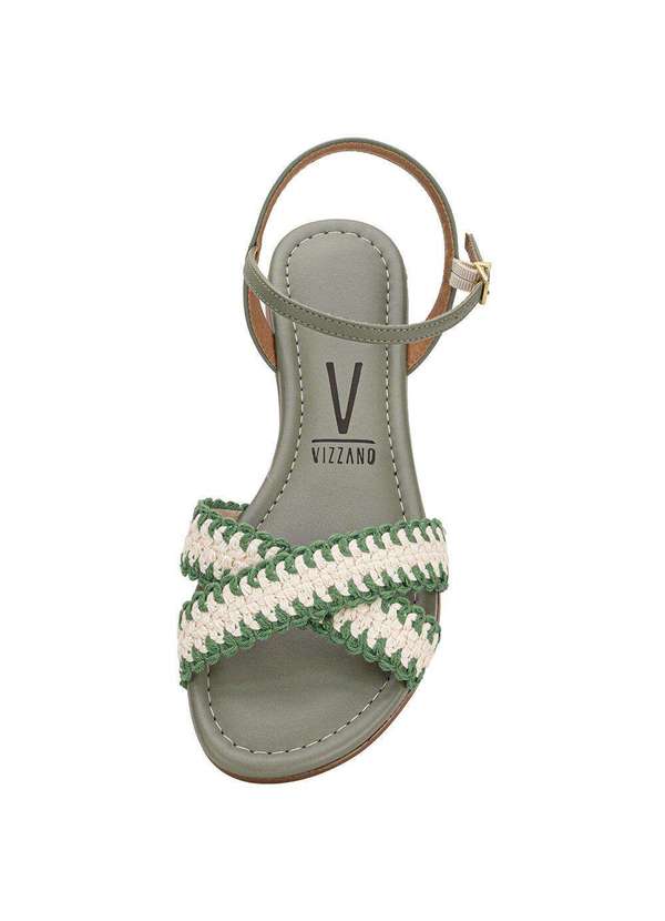Vizzano - Sandália Feminina Flat Vizzano 62351718 - Verde 5