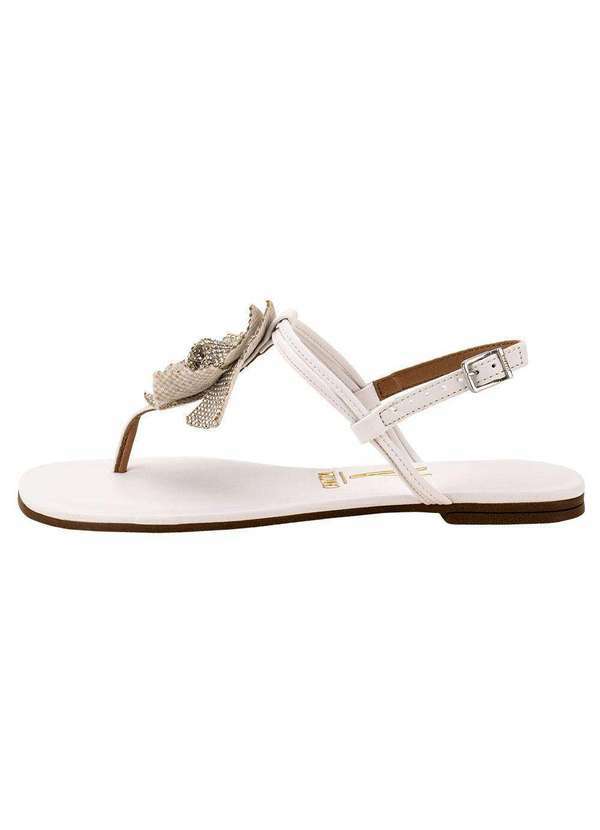 Vizzano - Sandália Feminina Flat Vizzano 6447218 - Branco 2
