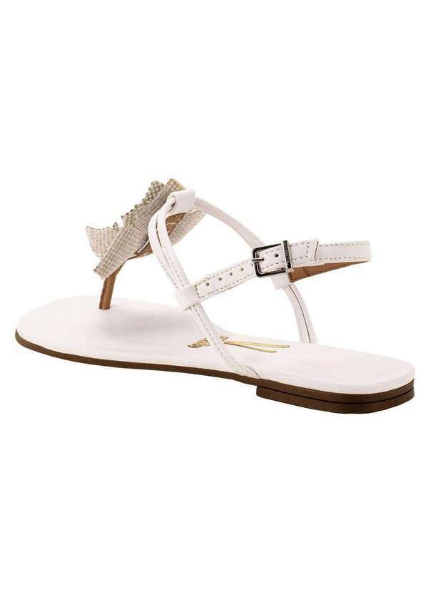 Vizzano - Sandália Feminina Flat Vizzano 6447218 - Branco 3