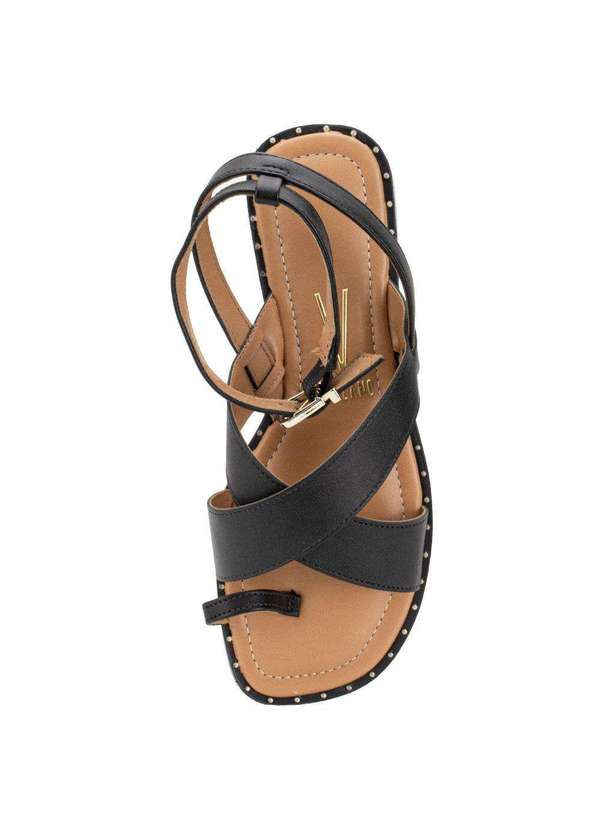 Vizzano - Sandália Feminina Flat Vizzano 6463107 Preto 5