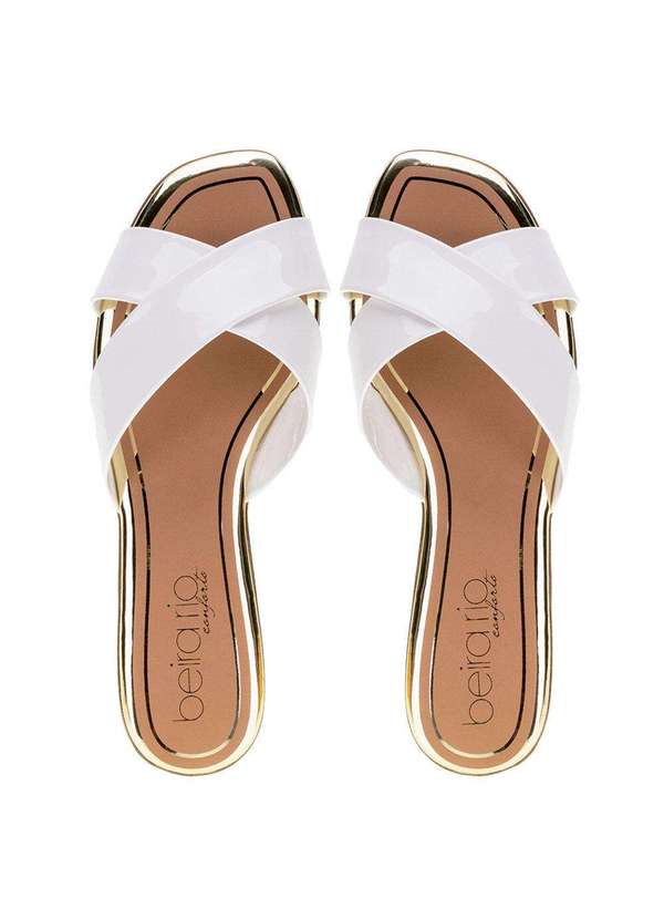 Beira Rio - Sandália Feminina Rasteira Beira Rio - 8431100 - Branco 5