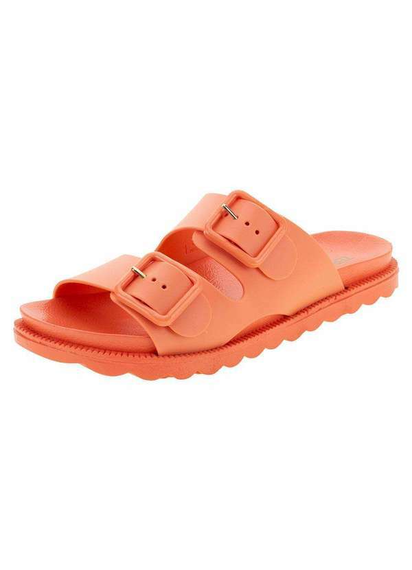 Terra & Agua - Sandália Feminina Rasteira Conforto Terra & Agua - 550833 - Laranja