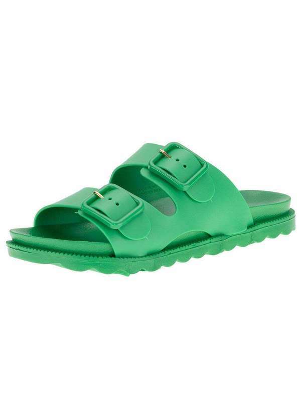 Terra & Agua - Sandália Feminina Rasteira Conforto Terra & Agua - 550833 - Verde