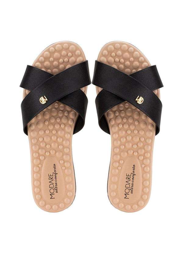 Modare - Sandália Feminina Rasteira Modare - 7163105 - Preto 04 5