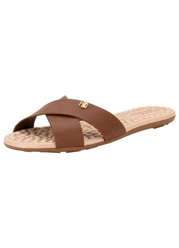 Modare - Sandália Feminina Rasteira Modare - 7163105 - Chocolate