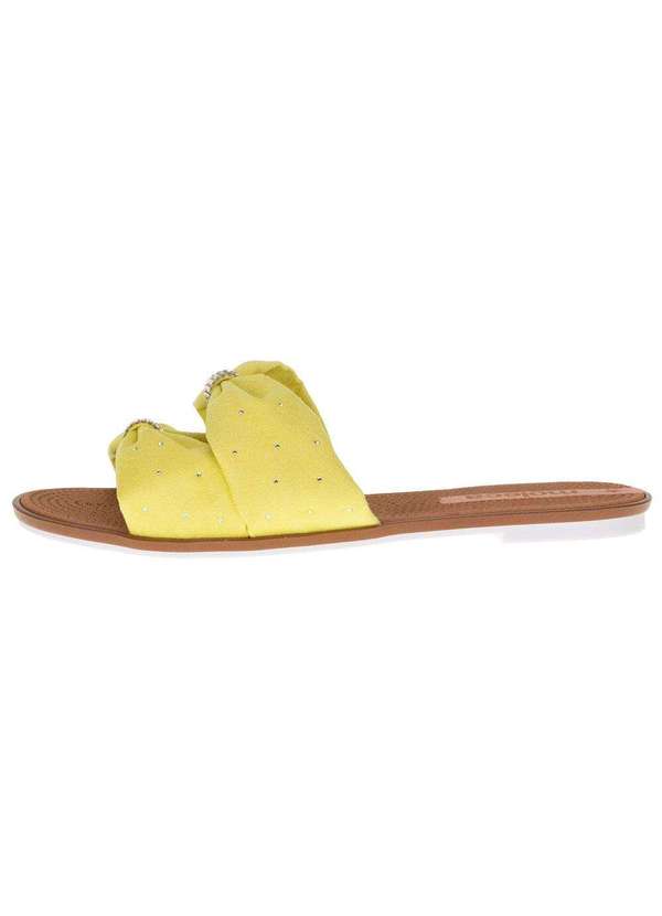 Moleca - Sandália Feminina Rasteira Moleca - 5297451 - Amarelo 2