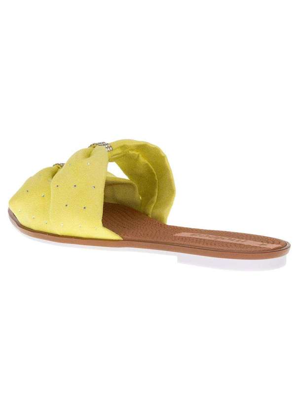 Moleca - Sandália Feminina Rasteira Moleca - 5297451 - Amarelo 3