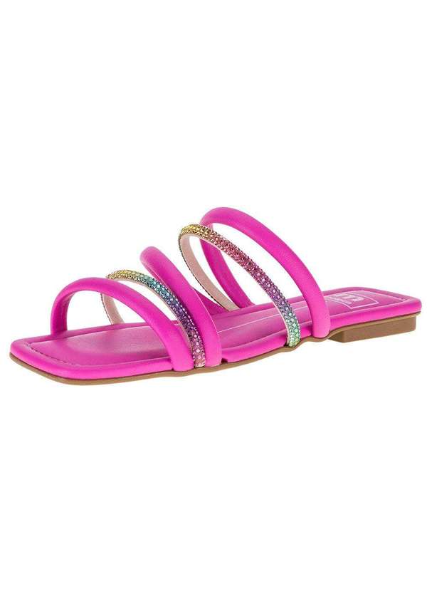 Moleca - Sandália Feminina Rasteira Moleca- 5462118 - Pink