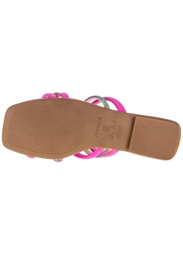 Moleca - Sandália Feminina Rasteira Moleca- 5462118 - Pink 4