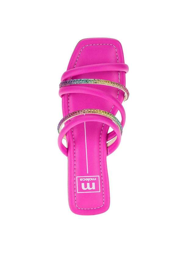 Moleca - Sandália Feminina Rasteira Moleca- 5462118 - Pink 5