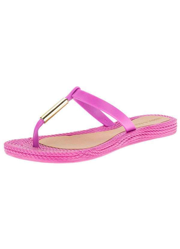 Terra & Agua - Sandália Feminina Rasteira Terra & Água - 262300 - Pink