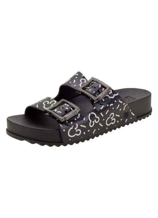 Zaxy - Sandália Joy Mickey Partner Conforto Zaxy - 18262 - Preto