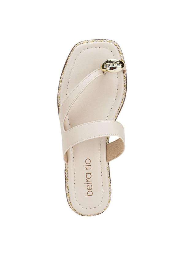 Moleca - Tamanco Feminino Flat Moleca 8506209 - Marfim 5