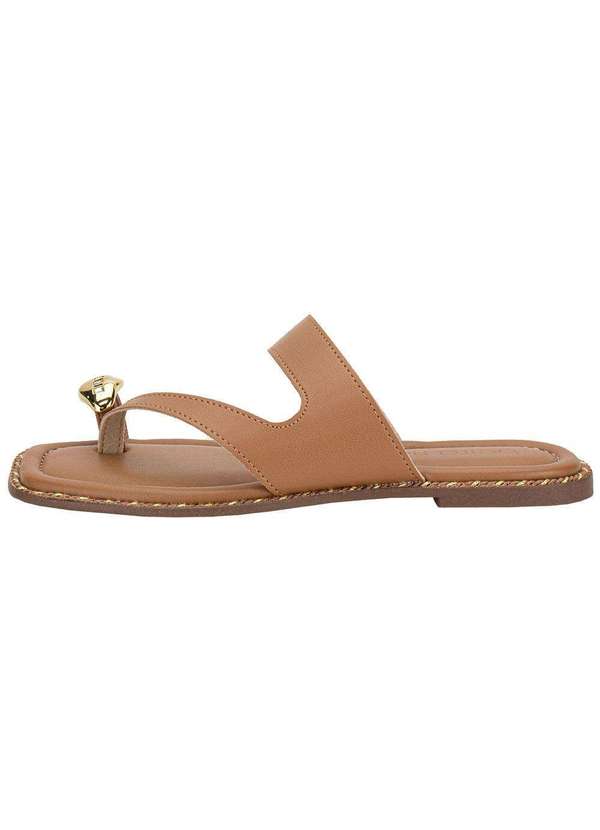 Moleca - Tamanco Feminino Flat Moleca 8506209 Camel 2
