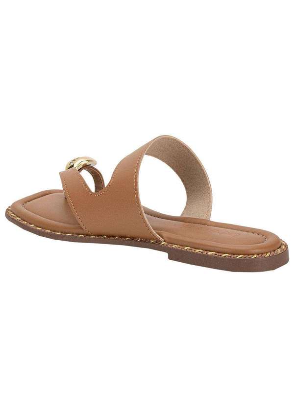 Moleca - Tamanco Feminino Flat Moleca 8506209 Camel 3