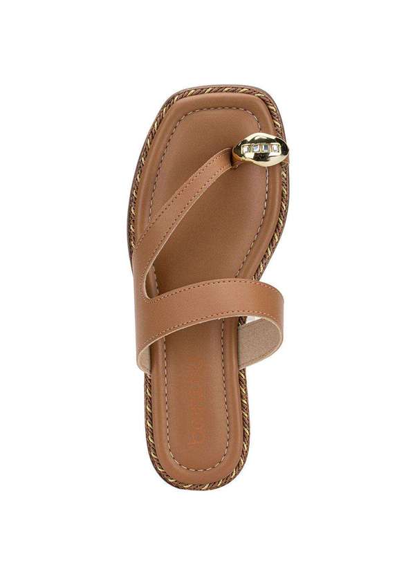Moleca - Tamanco Feminino Flat Moleca 8506209 Camel 5