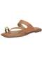 Moleca - Tamanco Feminino Flat Moleca 8506209 - Marfim - variação: CAMEL