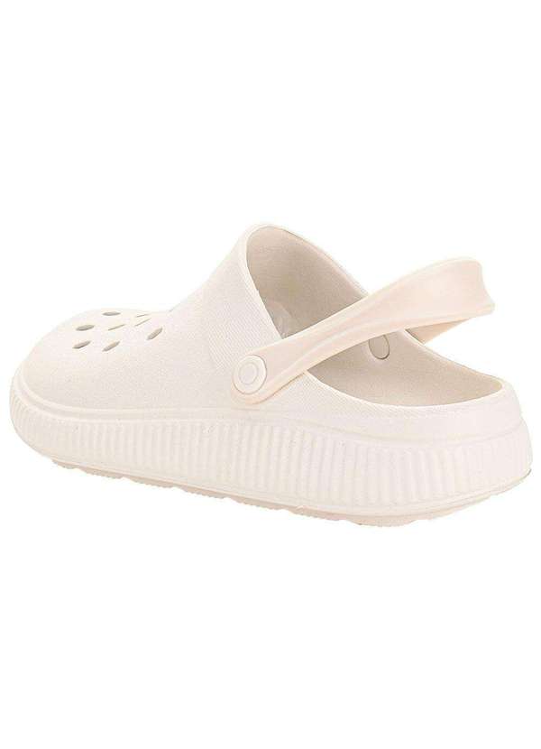 Moleca - Clog Feminino Moleca 5832100 Branco/Off 3