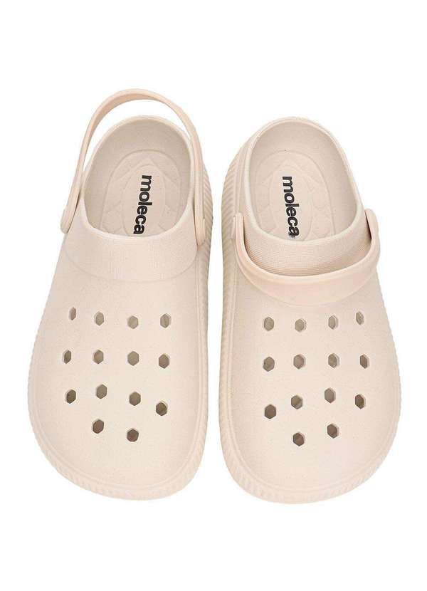 Moleca - Clog Feminino Moleca 5832100 Branco/Off 5