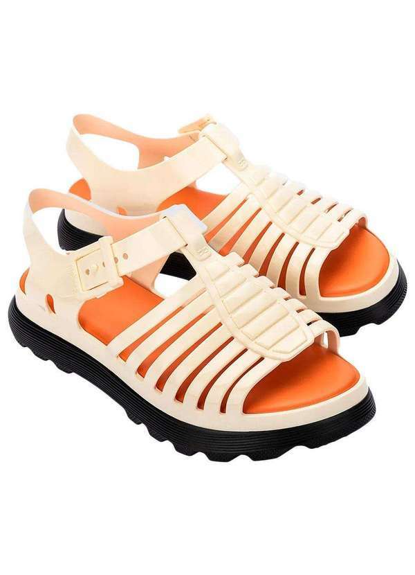 Melissa - Melissa Gloria Platform 35976 - Bege/Preto